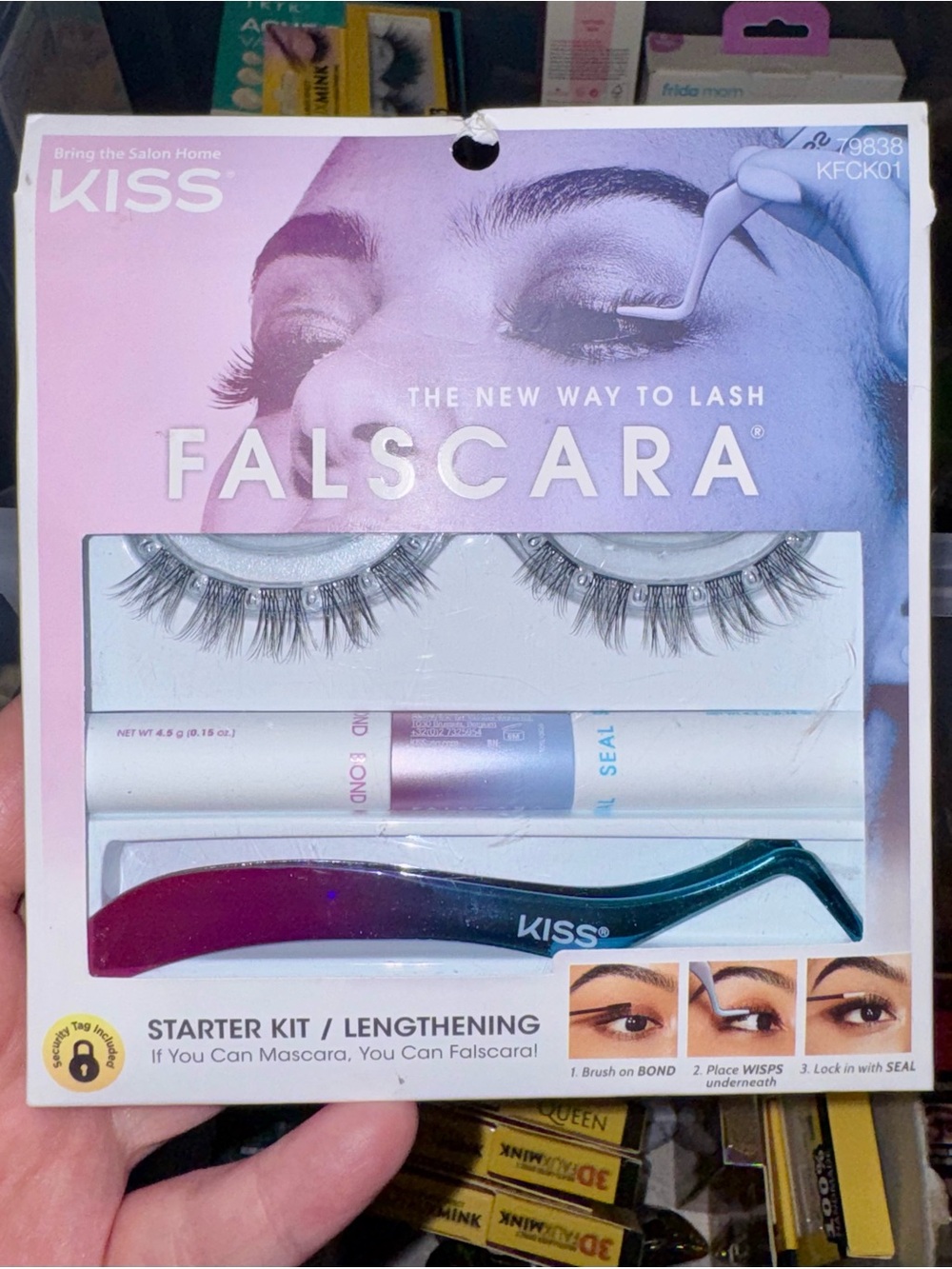 Kiss Falscara Lash System - Black and Purple Packaging
